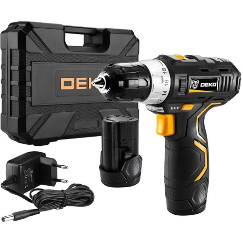 Дрель-шуруповерт Deko GCD12DU3 SET 4 063-4140 аккум. патрон:быстрозажимной (кейс)