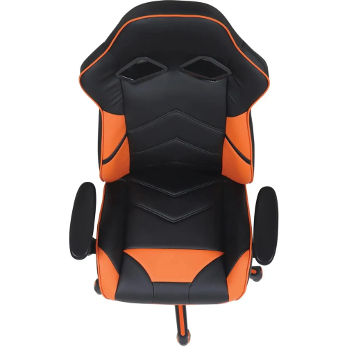 Кресло игровое BRABIX Storm GM-006 (532502) экокожа, черный/оранжевый