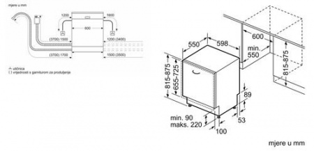Встраиваемая посудомоечная машина Bosch SMV4ECX21E
