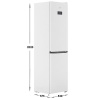 Холодильник с морозильником Beko B3R0CNK332HW белый