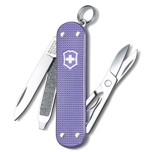 Нож перочинный Victorinox Classic Electric Lavender (0.6221.223G) 58мм 7функц. карт.коробка