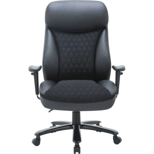 Кресло руководителя CHAIRMAN CH 414 (7145955) ткань/экокожа, черное