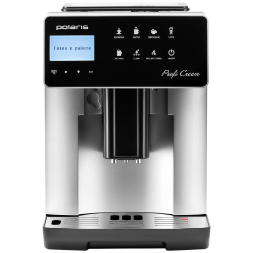 Кофемашина Polaris PACM 2055AC черный/серебристый