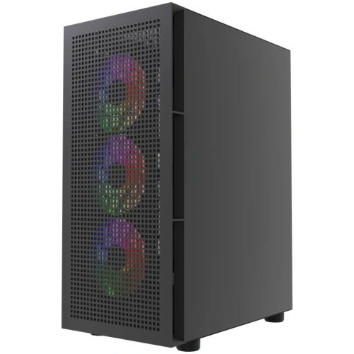 Корпус Powercase Mistral EA17 (CMAEA17-A4), Tempered Glass, 4x 120mm ARGB PWM Fan, чёрный, ATX