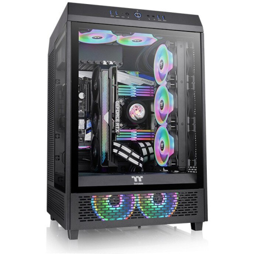 Корпус Thermaltake The Tower 500 CA-1X1-00M1WN-00 черный без БП ATX 1x120mm 3x140mm 4xUSB3.0 2xUSB3.1 audio bott PSU