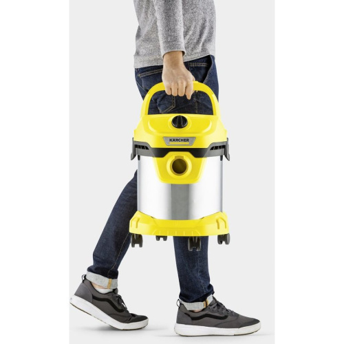 Строительный пылесос Karcher WD 2 Plus S V-15/4/18 желтый (1.628-050.0)
