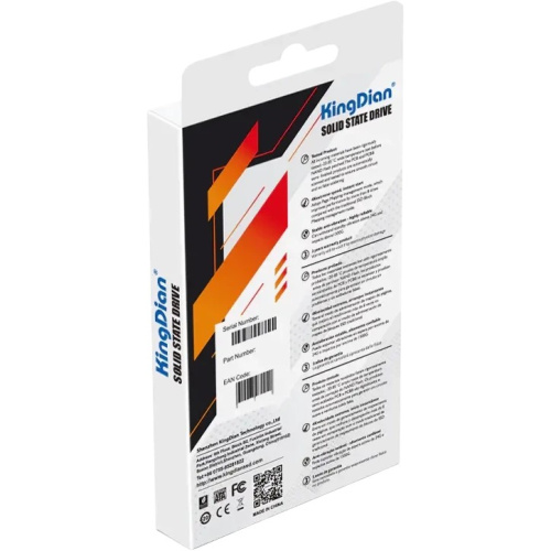 SSD KingDian G38 (G38 NVME M.2-256GB) 256Gb, M.2 2280, PCI-E 3.0 x4, 2400/1100MBs, NVMe, 160TBW