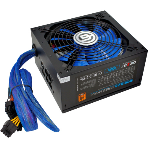 Блок питания Ginzzu MC700 14CM 80+Bronze