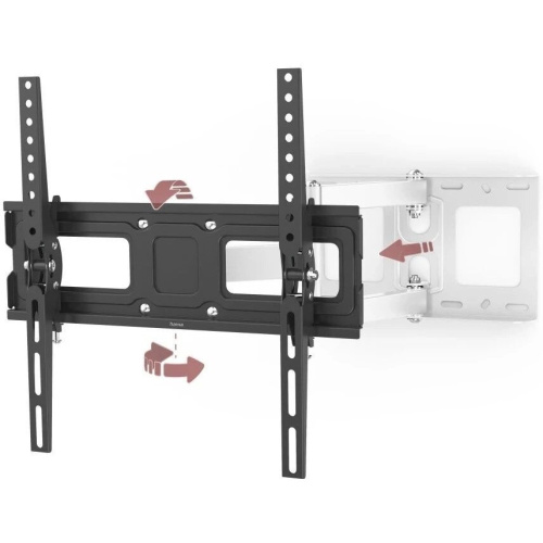 Кронштейн для телевизора Hama 00220856 черный 32"-65" макс.35кг настенный поворотно-выдвижной и наклонный