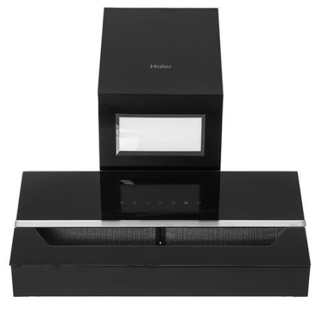 Вытяжка каминная Haier HVX-W682CBX черный/серебристый
