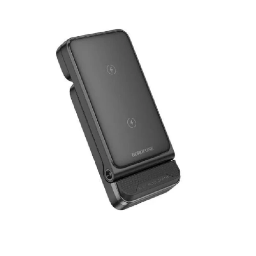 Беспроводное ЗУ BOROFONE BQ33 Clever folding 3-in-1 vertical wireless fast charger черный