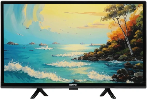 24" Телевизор Centek CT-8724 черный 1366x768, HD Ready, 60 Гц, Wi-Fi, Smart TV, Android TV