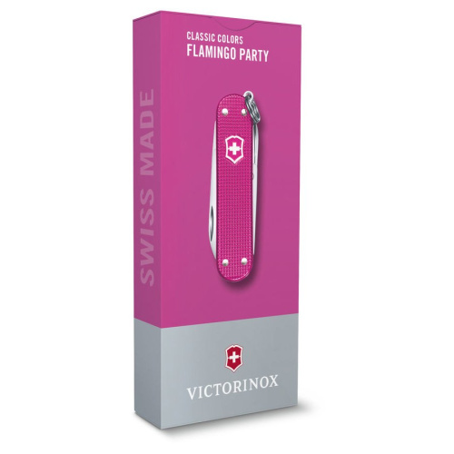 Нож перочинный Victorinox Classic Flamingo Party (0.6221.251G) 58мм 7функц. карт.коробка