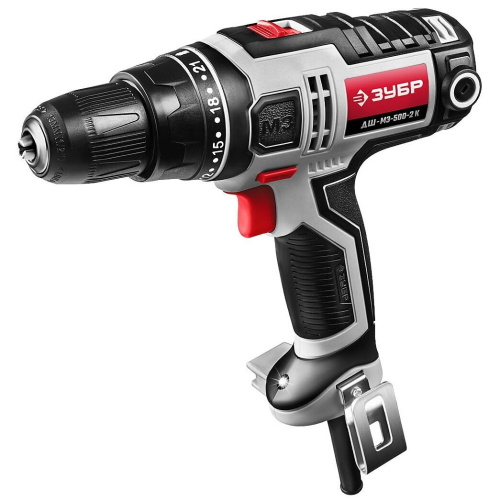Дрель-шуруповерт Зубр ДШ-М3-500-2 К кейс