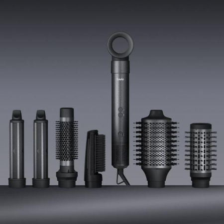 Фен-щётка Tuvio HBI1411 тёмный металлик