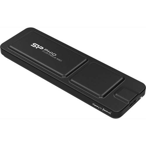 SSD Silicon Power PX10 SP040TBPSDPX10CK, 4Tb External, USB TypeC 3.2, Черный, read/write 1050/1050 Mb/s