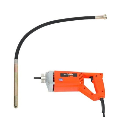 Вибратор Patriot CV 100 (130301100) для бетона 1000Вт электрический оранжевый