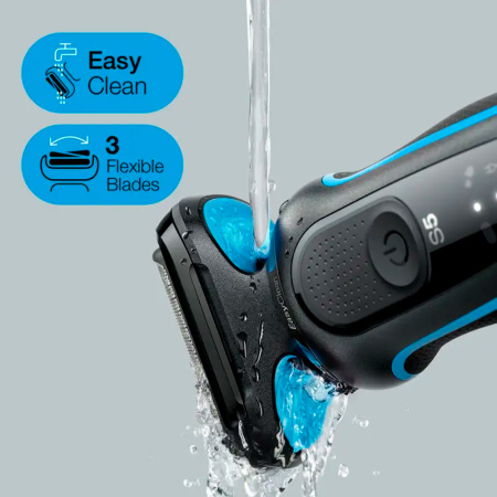 Бритва сетчатая Braun 51-B4650cs синий/черный