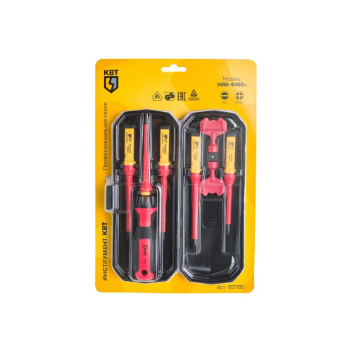 Набор диэлектрических отверток КВТ Профи НИО-4405 83785