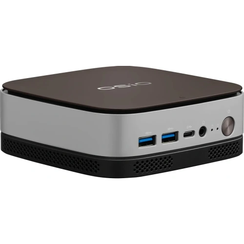 Неттоп OSIO BaseLine B51i-017 Intel Core i5 1235U, DDR4 16ГБ, 512ГБ(SSD), Intel Iris Xe, Windows 11 Pro, коричневый и серебристый
