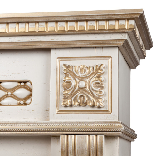 Портал каминный из МДФ линейный RealFlame Corsica 50 белый, белый дуб