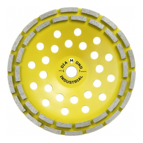 Чашка алмазная сегментная двухрядная по бетону Diamond Industrial DIDCH230S 230 мм