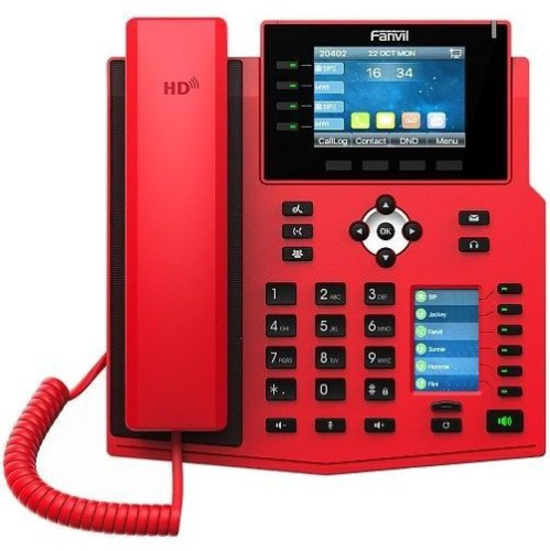 Телефон IP Fanvil X5U-R красный