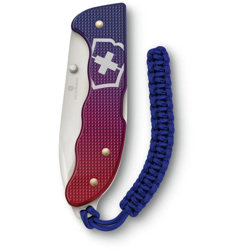 Складной нож Victorinox Evoke Alox 0.9415.d221, функций 5, 136мм, синий/красный, коробка подарочная