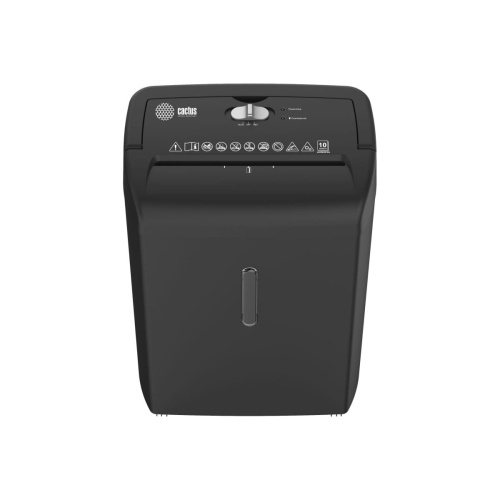 Шредер Cactus CS-SH-10-21-5X18 черный секр.P-4 перекрестный 10лист 21л