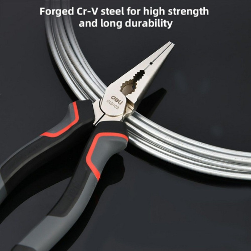 Плоскогубцы Deli DL0103 160мм, Cr-V