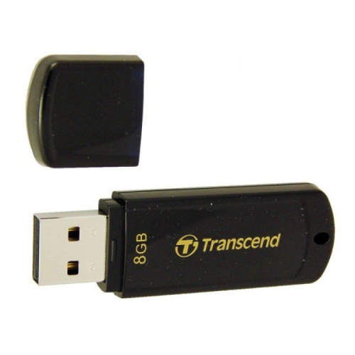 Flash Drive 8Gb USB2.0 Transcend Jetflash 350 черный (TS8GJF350)