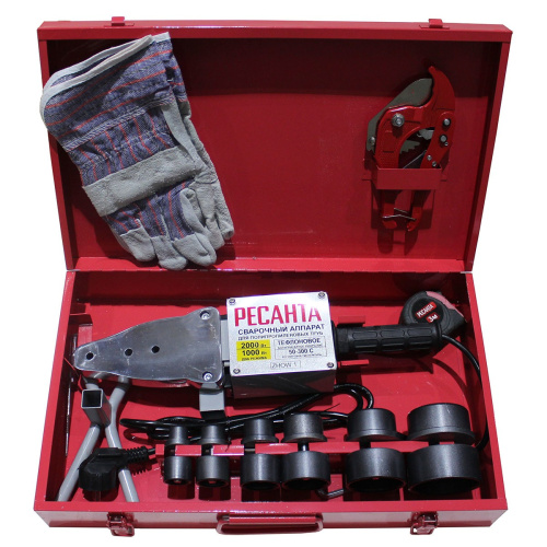 Сварочный аппарат для пластиковых труб Ресанта АСПТ-2000 кейс