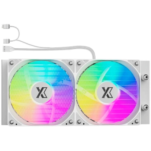 СВО XASTRA LM240 ARGB WH (LM240-WHAFXX-GL) LGA1700/1200/115X/AM5/AM4 (2x120 ARFB fan, TDP 265W, белый) Ret