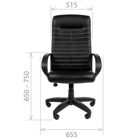 Кресло Chairman 480 LT (7000191) экопремиум черный