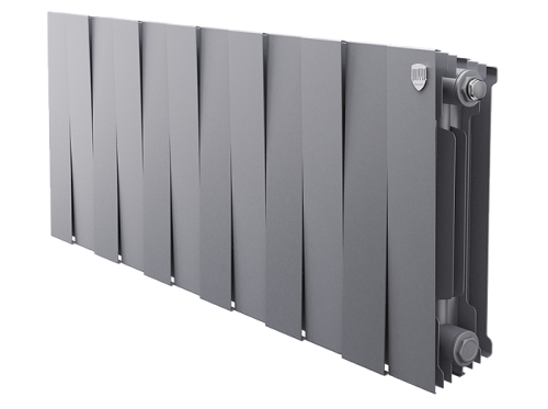 Биметаллический радиатор отопления  Royal Thermo Pianoforte 300 12 Секций Silver Satin