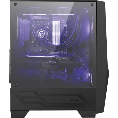 Корпус MSI MAG Forge 100M / mid-tower, ATX, tempered glass side panel / 2x RGB 120mm & 1x 120mm fans inc
