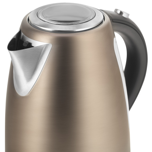 Электрочайник Vitek VT-7025 бежевый и серебристый