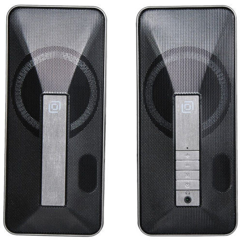Колонки OKLICK OK-130 2.0 черный 20Вт BT портативные