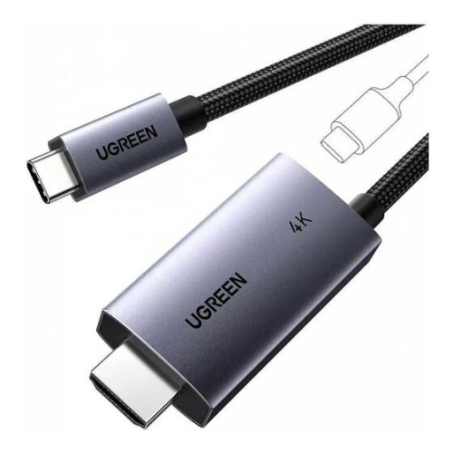 Адаптер UGREEN CM675 (55330) Unidirectional U-C to HDMI 4K 60Hz with 100W PD Fast Charging Adapter 2m Gray