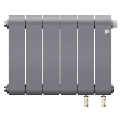 Биметаллический радиатор отопления Royal Thermo Infinity 300 Silver Satin VR80 6 секций