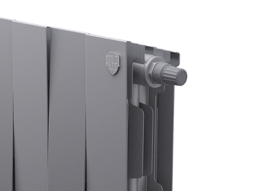 Биметаллический радиатор отопления  Royal Thermo Pianoforte 200 12 Секций Silver Satin Vdr