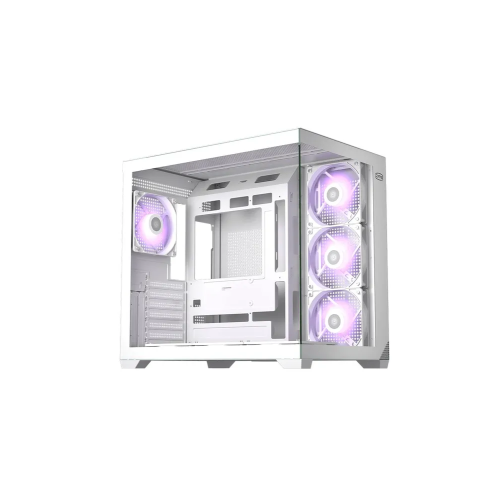 Корпус PcCooler C3T700 ARGB WH, без БП Midi-Tower, TG, 4x120mm 1xUSB-A 3.0 + 2.0 1xUSB-C, ATX, mITX White