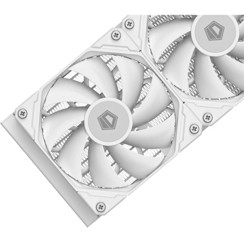 СВО ID-COOLING FX240 Pro White LGA20XX/1700/1200/115X/AM4/AM5 (TDP 300W, Black Fan and Pump, PWM, Dual Fan 120mm, бел)